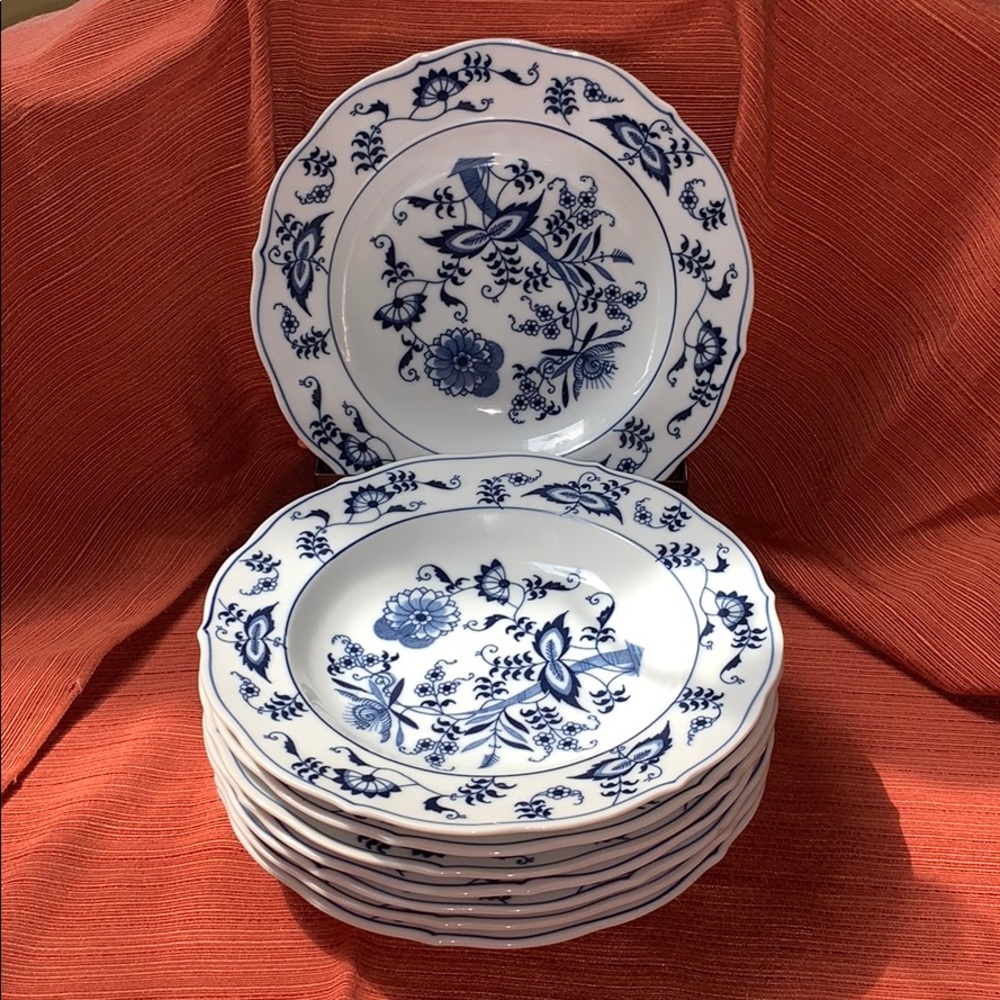 Vintage Blue Danube Soup Bowls - set of 8